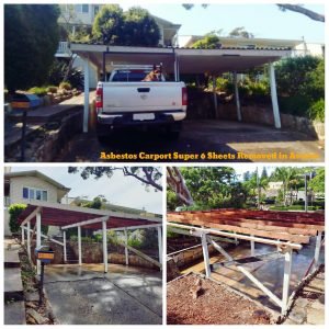 Asbestos Carport Super 6 Sheets Removed in Avalon