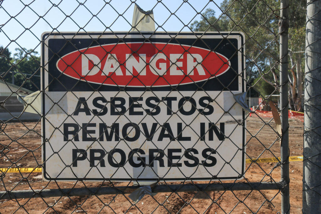 Danger Asbestos Removal in Progress