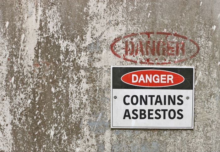 Asbestos Danger Sign